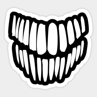 Smiling Teeth 3 Sticker